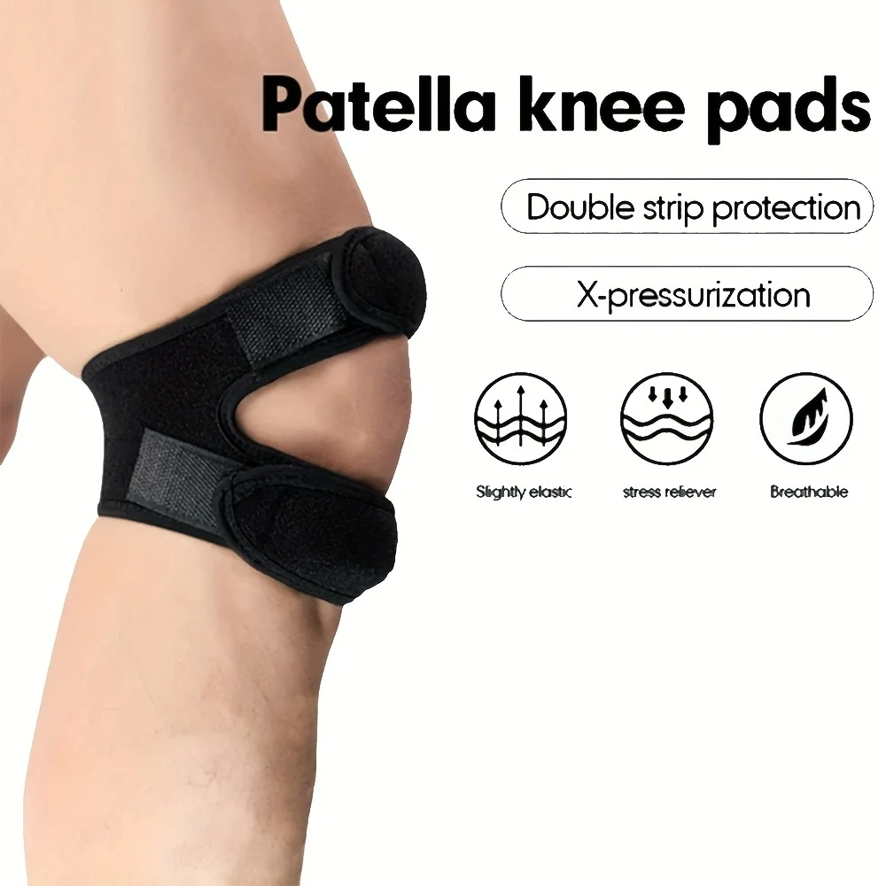 

WRELS Patella Knee Strap Sports Kneepad Adjustable Knee Band Professional Protector Pad Belted Protector Open Knee Wrap Band