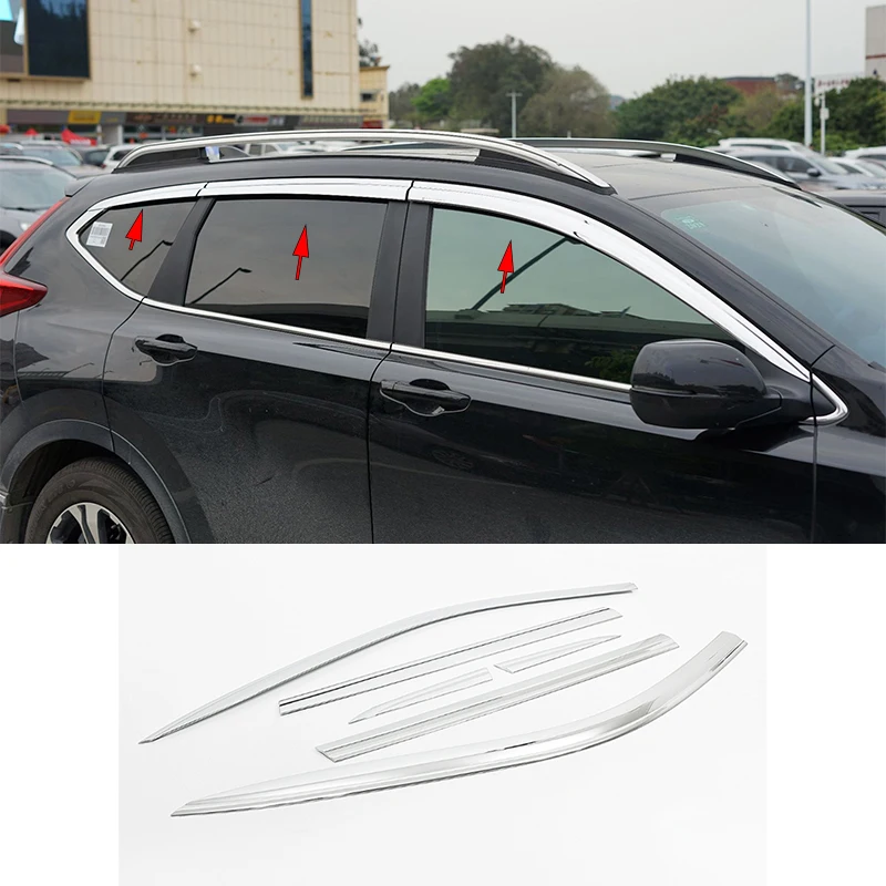 

Car accessories FIT FOR Honda CR-V CRV 2017-2022 2023-2025 ABS chrome waterproof Door Window Visor Vent Shades Sun Rain Guard