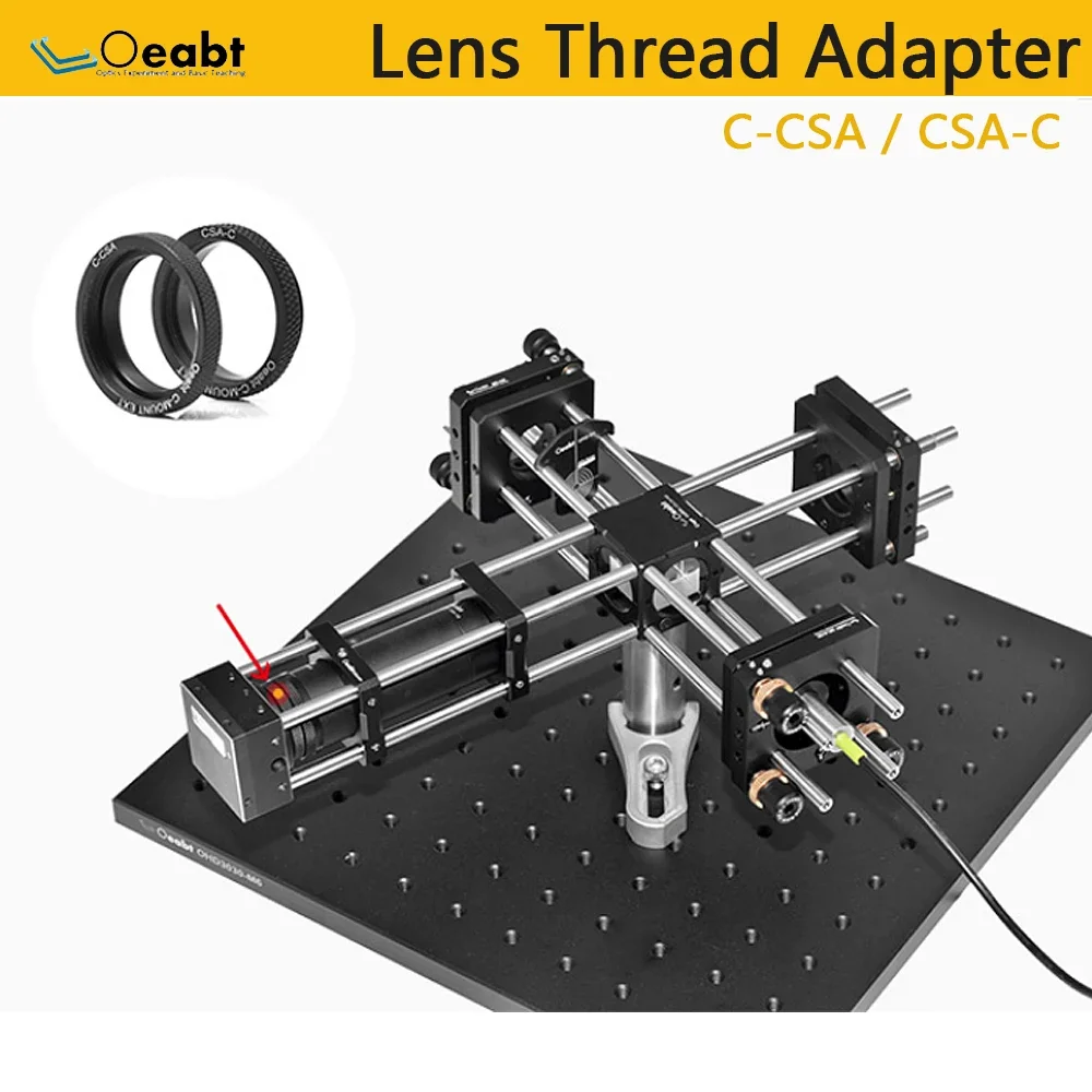 Adattatore C-CSA C-mount Adattatore per obiettivo fotocamera CCD Manicotto adattatore filettato SM1 Ottica base da 1 pollice per la ricerca di