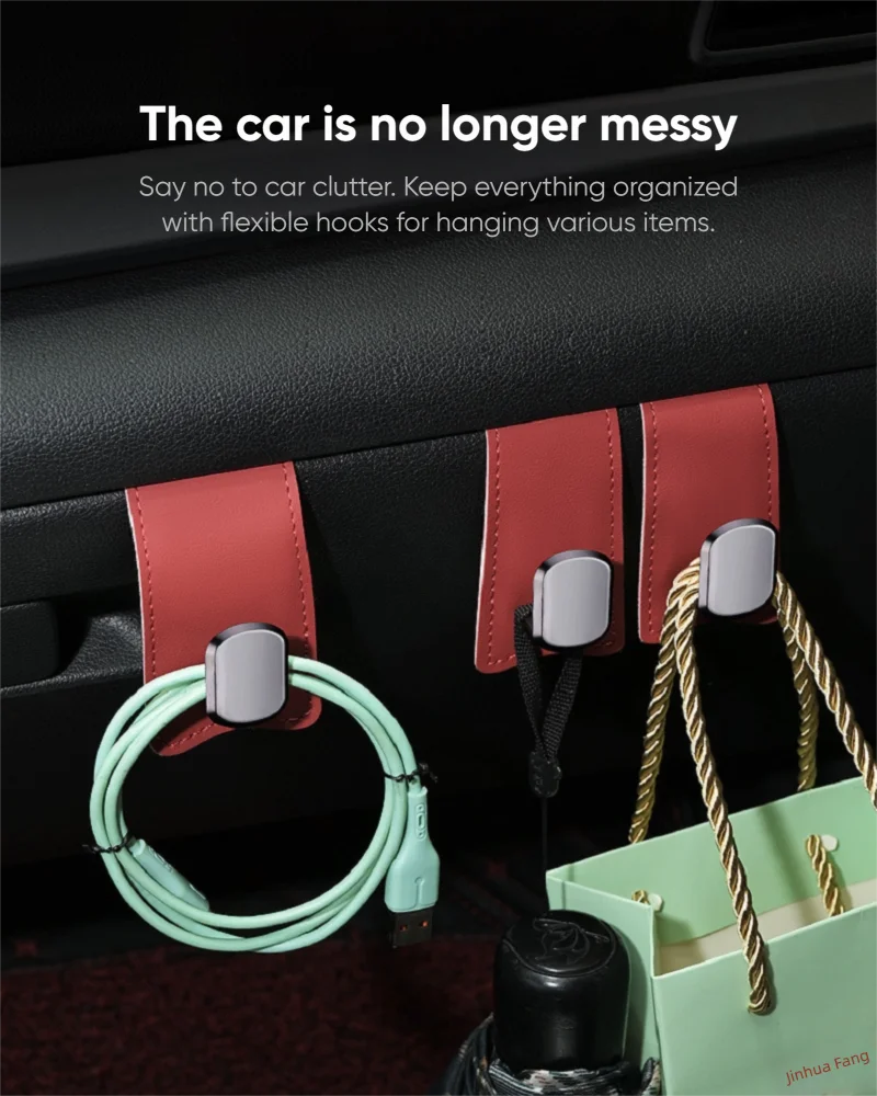 TazerApex Universelle Auto-Handschuhfach-Haken aus Aluminiumlegierung, Hängehaken für Handtaschen, Hüte, Halter für Autoinnenraum-Aufbewahrung – Detail 3