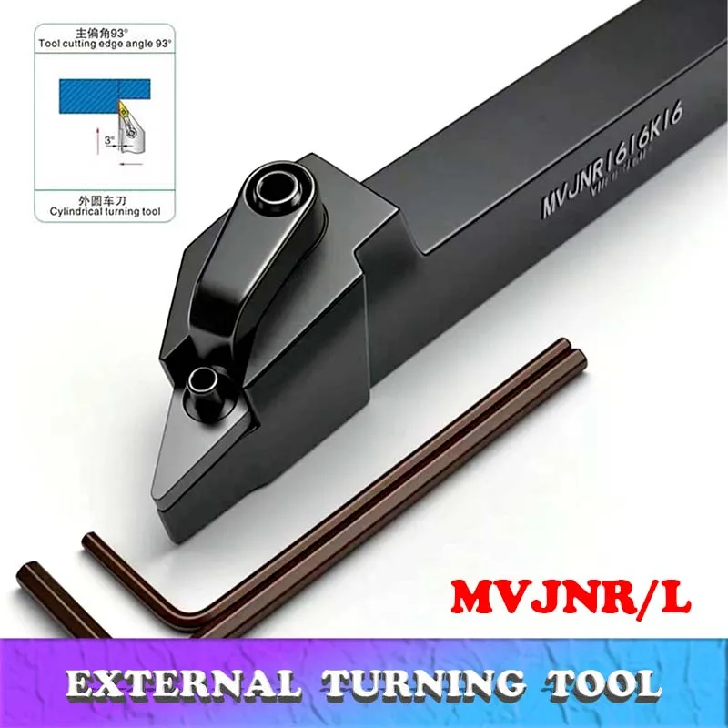 MVJNR1616 MVJNR2020 MVJNR2525 MVJNR3232 Utensile per tornitura esterna MVJNR MVJNL Supporto per tornio Utensile da taglio CNC Barra falciante