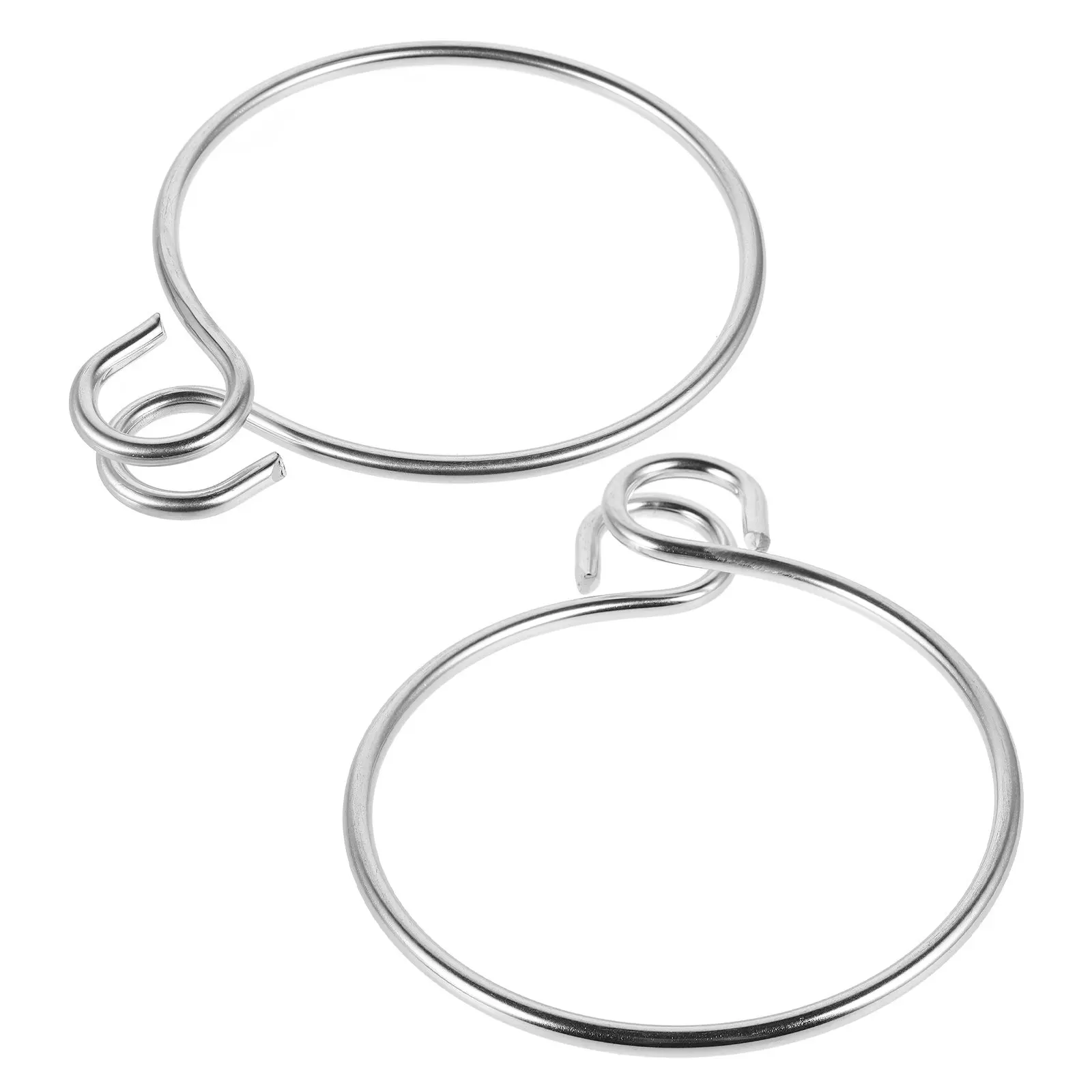 

2Pcs Anchor Assist Retrieval Ring Stainless Steel Marine Yacht Boat Anchor Lift System Ring Retrieval Device Part