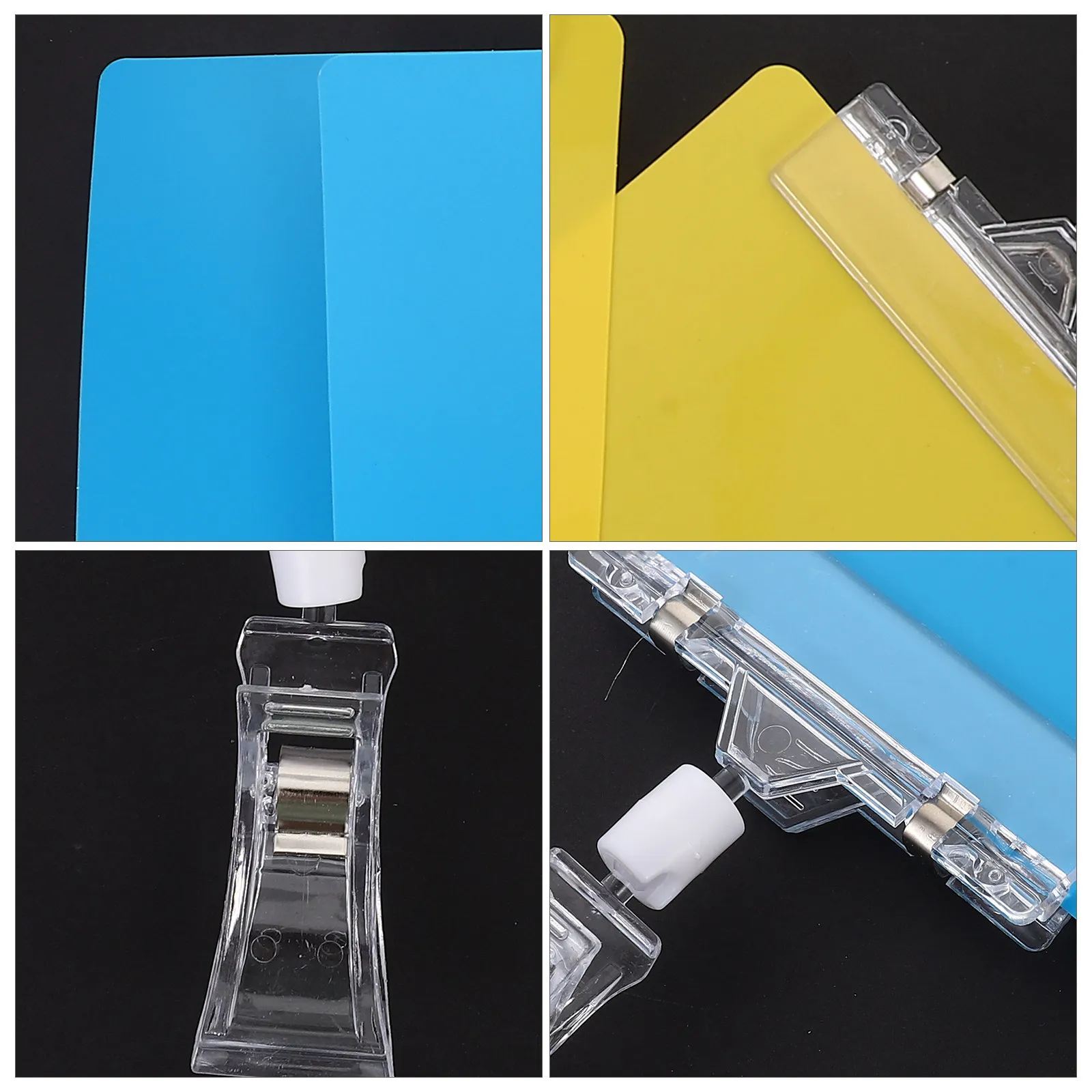 

Набор из 1 шт. многоразовых регулируемых ценников-табличек из ПВХ для розничных магазинов, супермаркетов, держателей меню, вертикальных вывесок