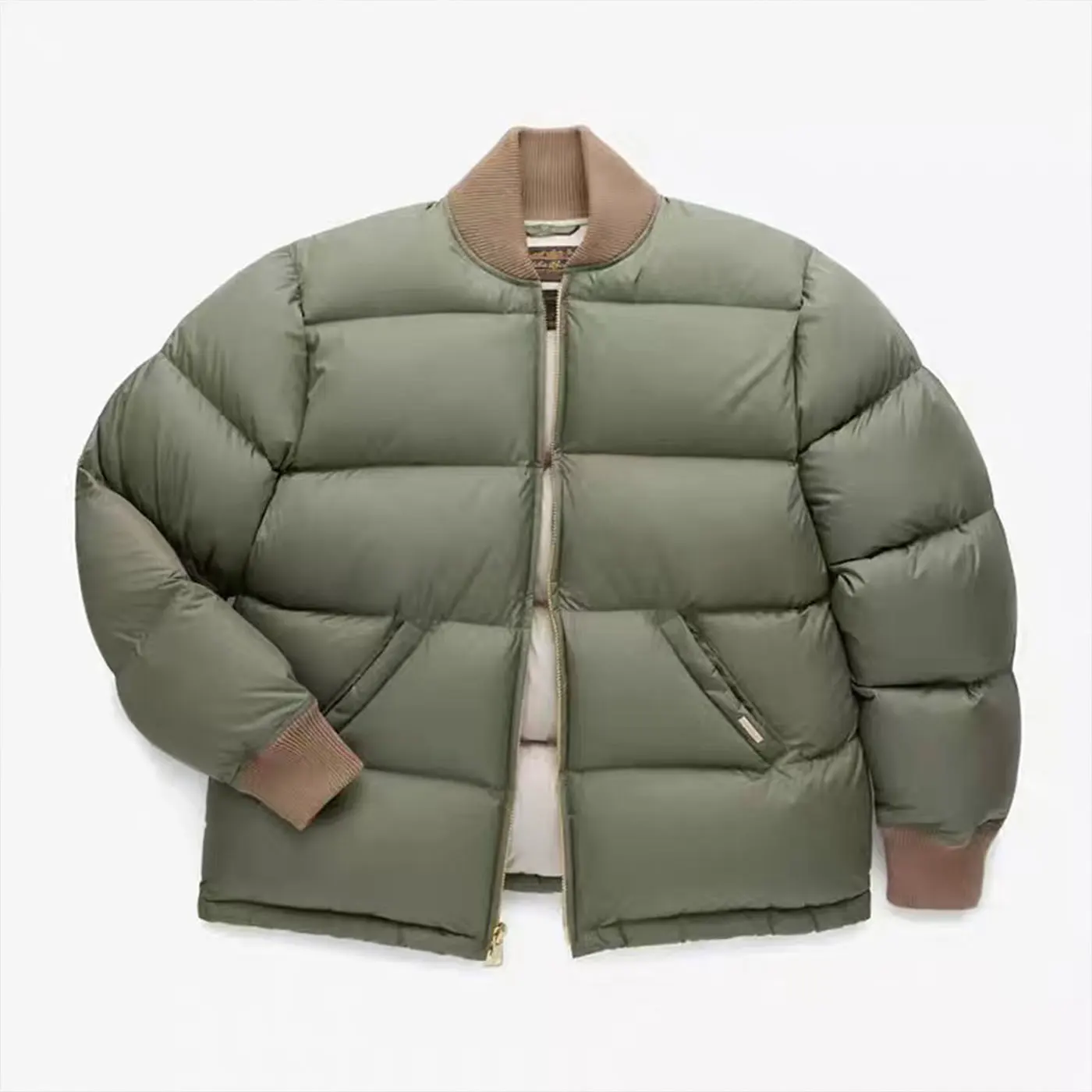 

Мужская зимняя куртка Thiened JJJound Collaborative Edition из хлопка с воротником-стойкой, повседневная, свободного кроя, верхняя одежда