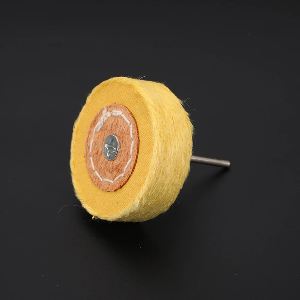 2pcs Polish Cloth Wheel 3mm Shank Brush Head Buffing Attachment For Rotary Tools Workshop Equipment 2* Polish Cloth Wheel
