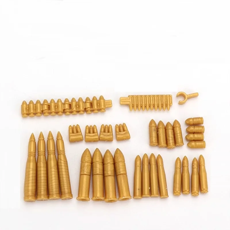 MOC WW2 Militär Arme Shell Kugel Armee Zubehör Soldat Figuren Militär Munition Box Bausteine Ziegel Montage Spielzeug – Detail 5