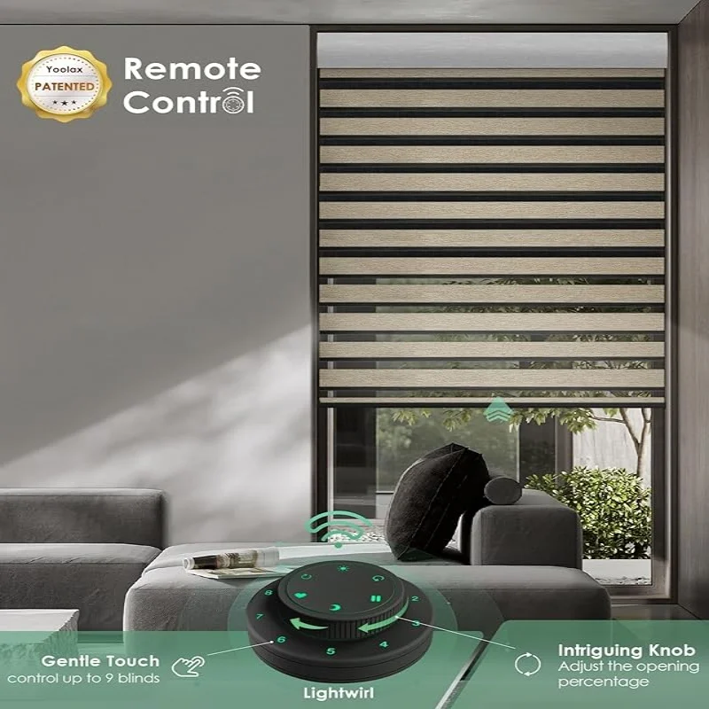 Custom-made Shades Various Dual Fabric Connect Home Assistant App Wifi Control Motorized Double Zebra Roller Blinds For Windows