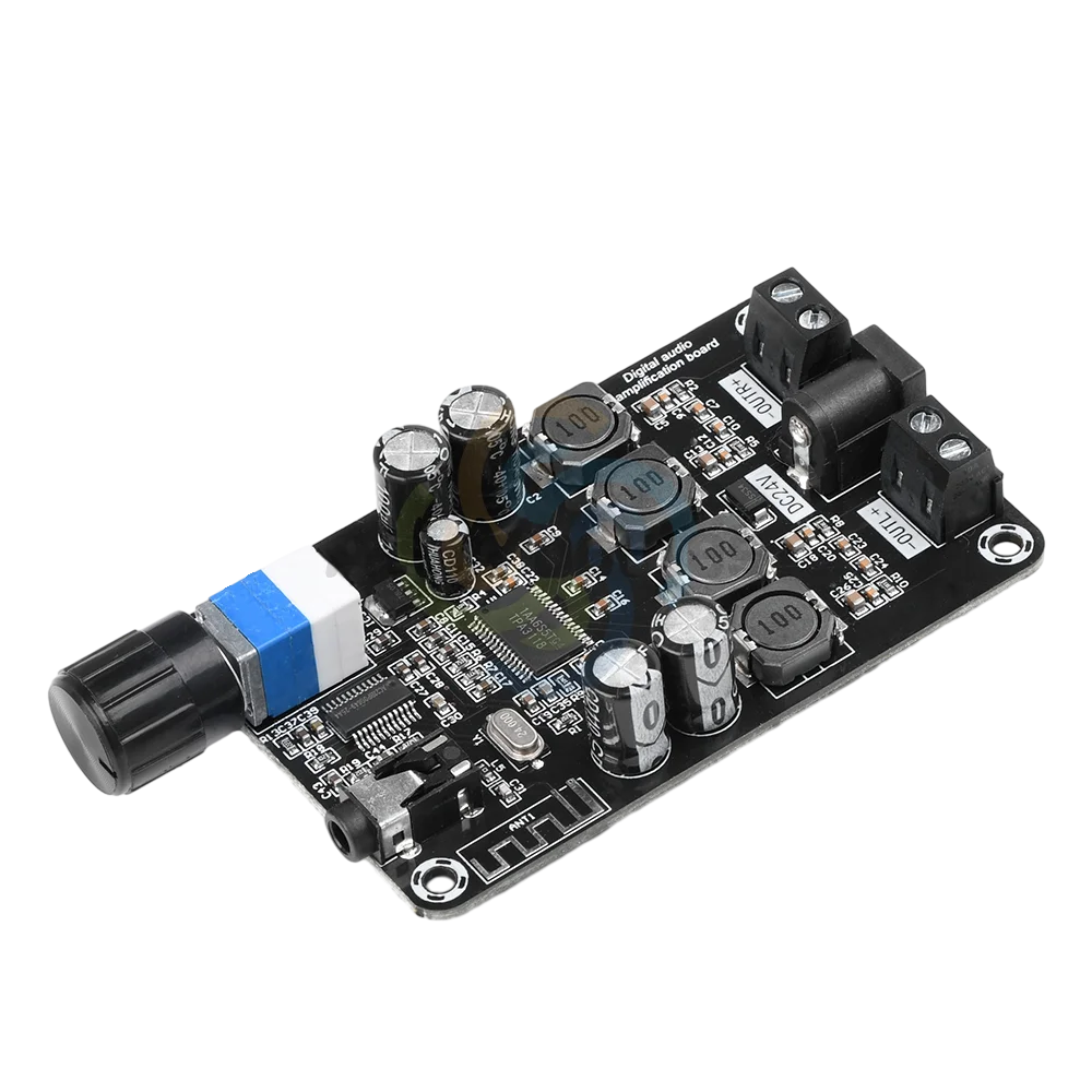 XH-A415 DC12-24V TPA3118D2 50W+50W High-Power Adjustable Audio Amplifier Board 2 CH BT5.0 Digital Audio Power Amplifier Board