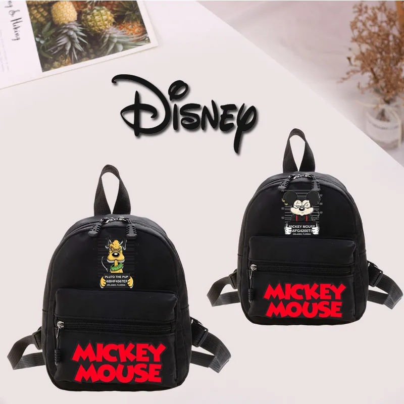 Disney mickey minnie mouse 2024 feminino bonito estilo universitário mochila nova ins tendência saco conveniente meninas adolescentes mochilas simples