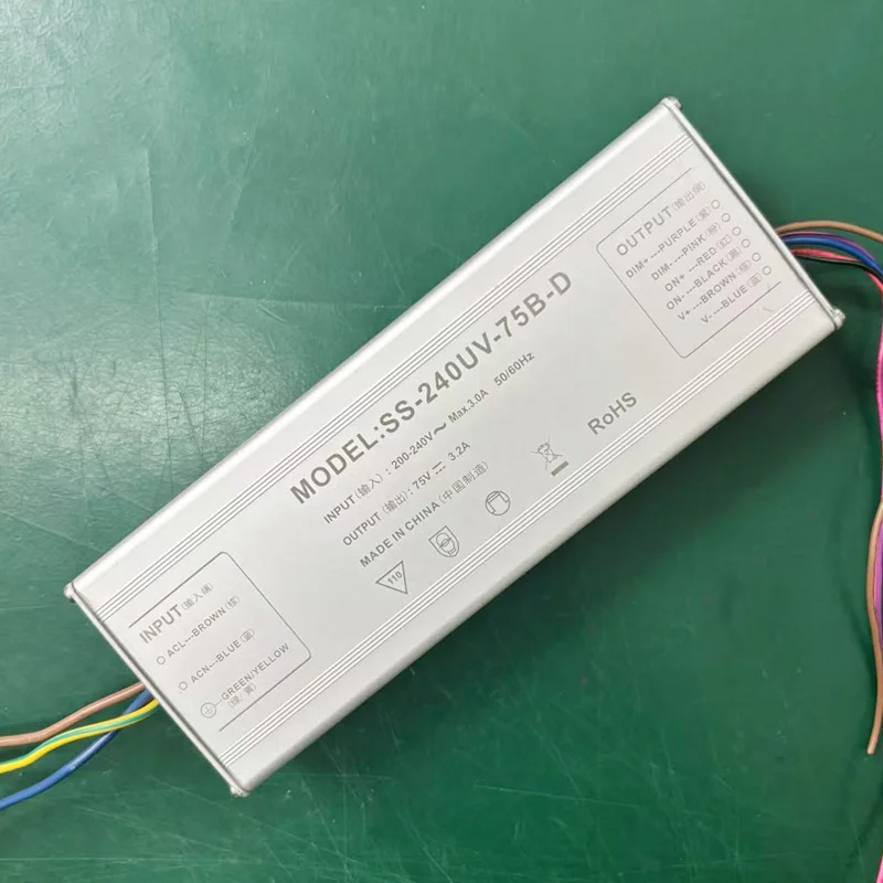 High power UV LED curing lamp dedicated driver 75V 3.2A water cooler water tank dedicated driver power supply