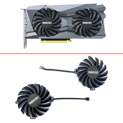 Cooling Fan For Inno3D GeForce RTX 3060Ti GEFORCE RTX 3050 Graphics Card Fan Replacement 85MM 4PIN CF-12915S 0.35A GPU FANS