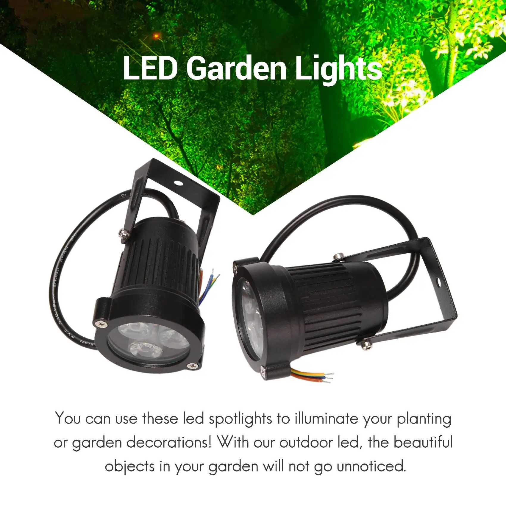 Spot Lumineux LED Imperméable Conforme à la Norme IP65, Éclairage d'Extérieur, Luminaire Décoratif de Paysage, Idéal pour un Jardin, 3W, 220V, 4 Pièces