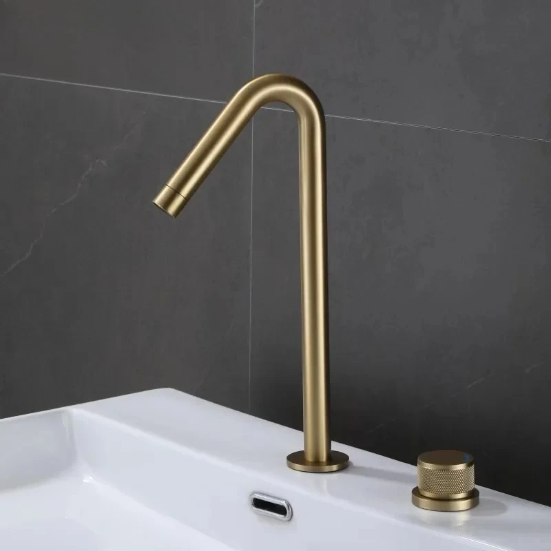 basin mixer basin Faucet bathroom faucet mixer tap single handle rotary control cold and hot basin faucet tall version