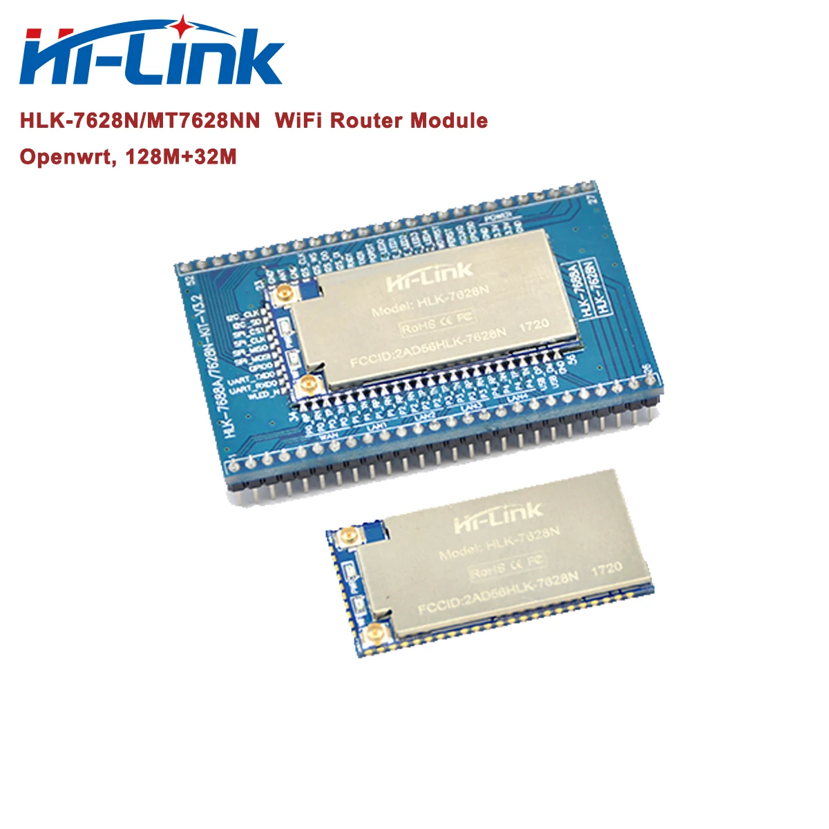 Оригинальный модуль маршрутизатора Hi-Link Openwrt/Linux MT7628NN Wi-Fi к Ethernet HLK-7628N с платой передачи