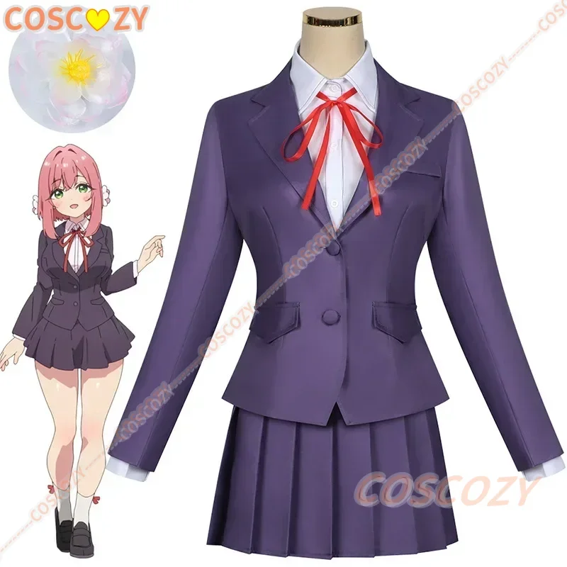 2025 Anime 100 Girlfriends Who Really Love You Hanazono Hakari Cosplay Costumes Wig Disguise Convention Fancy Party Clothes Set