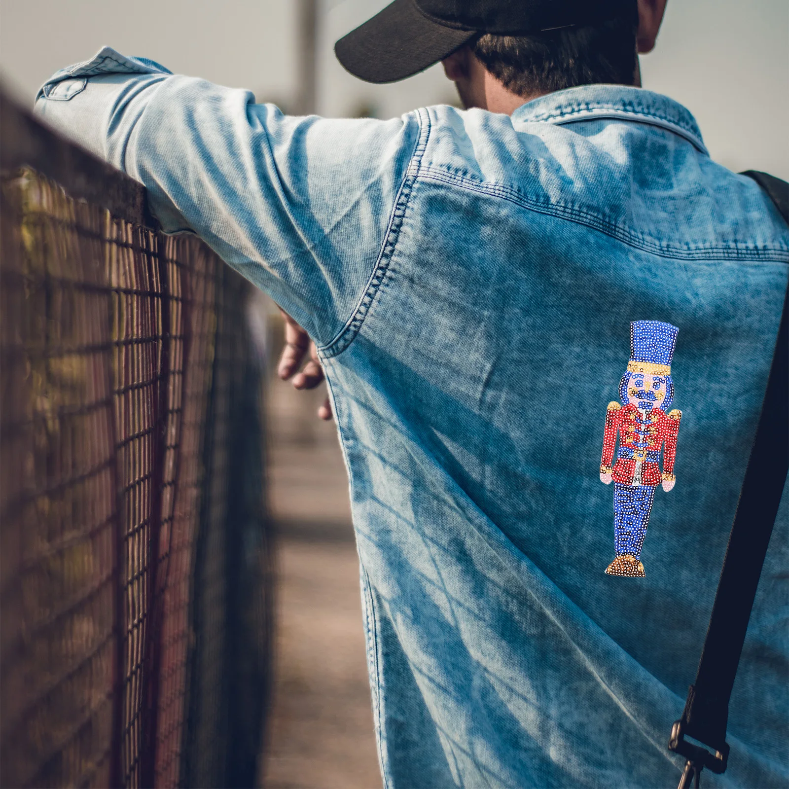 

4pcs Nutcracker Soldier Embroidered Sew On Applique For Clothes Hats Backpacks Iron On Patch Accessories Festive Craft Diy Decor