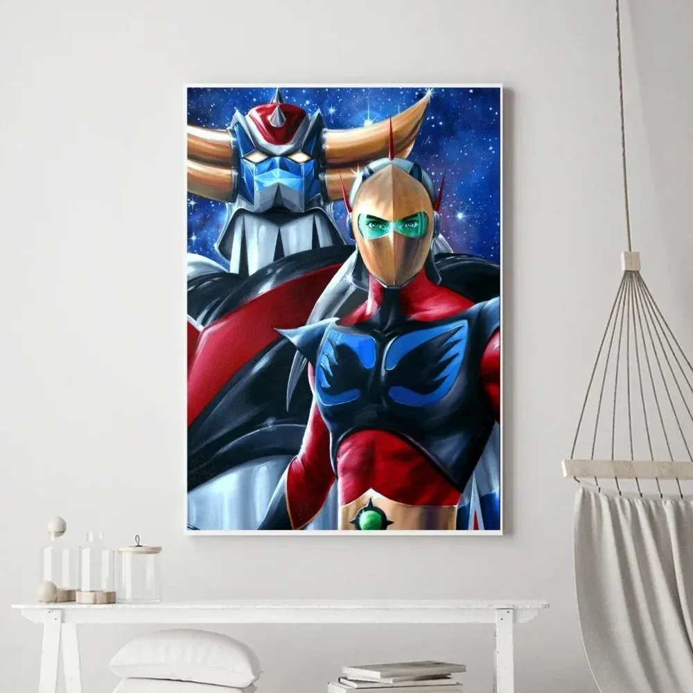 Classic Anime Robot Goldorak Poster Print Canvas Painting Wall Art Picture Restaurant Living Room Home Bedroom Office Bar Decor