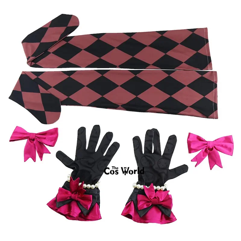 OW D.Va Hana Song Black Cat Luna Tee Dress الزي الرسمي ألعاب أزياء تنكرية