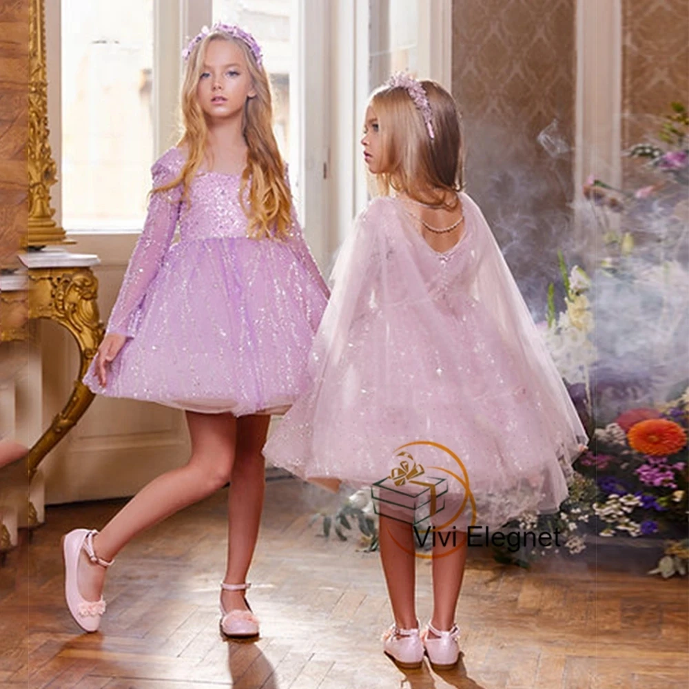 Charmant Scoop Flower Girls fur ses, A Line Christmas, What for Princess Summer, New Knee Length, 2024