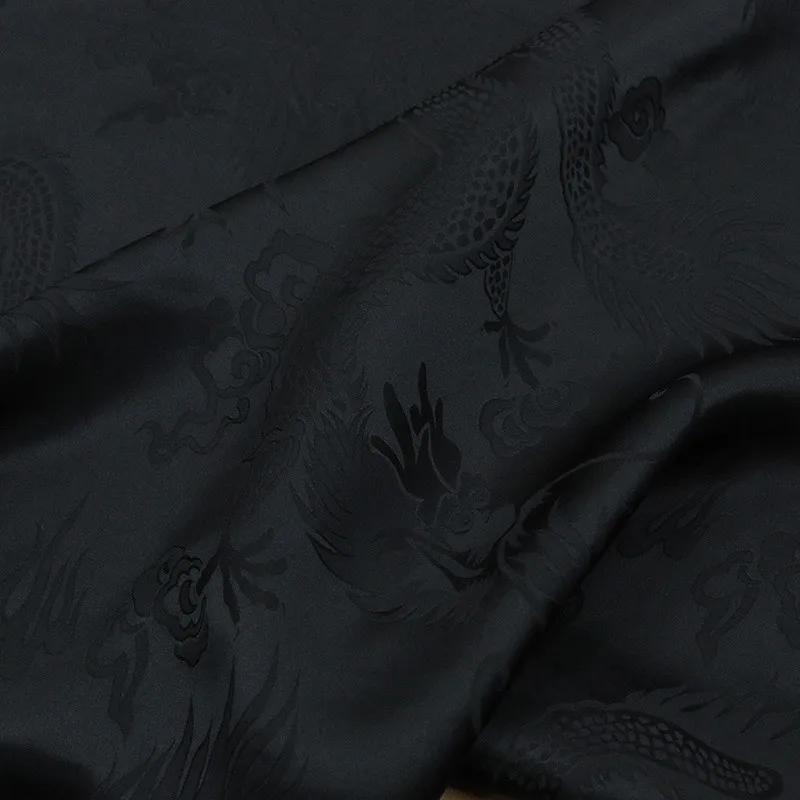 

New Chinese-style silk jacquard satin a niche designer fabric for national trend cheongsam clothing