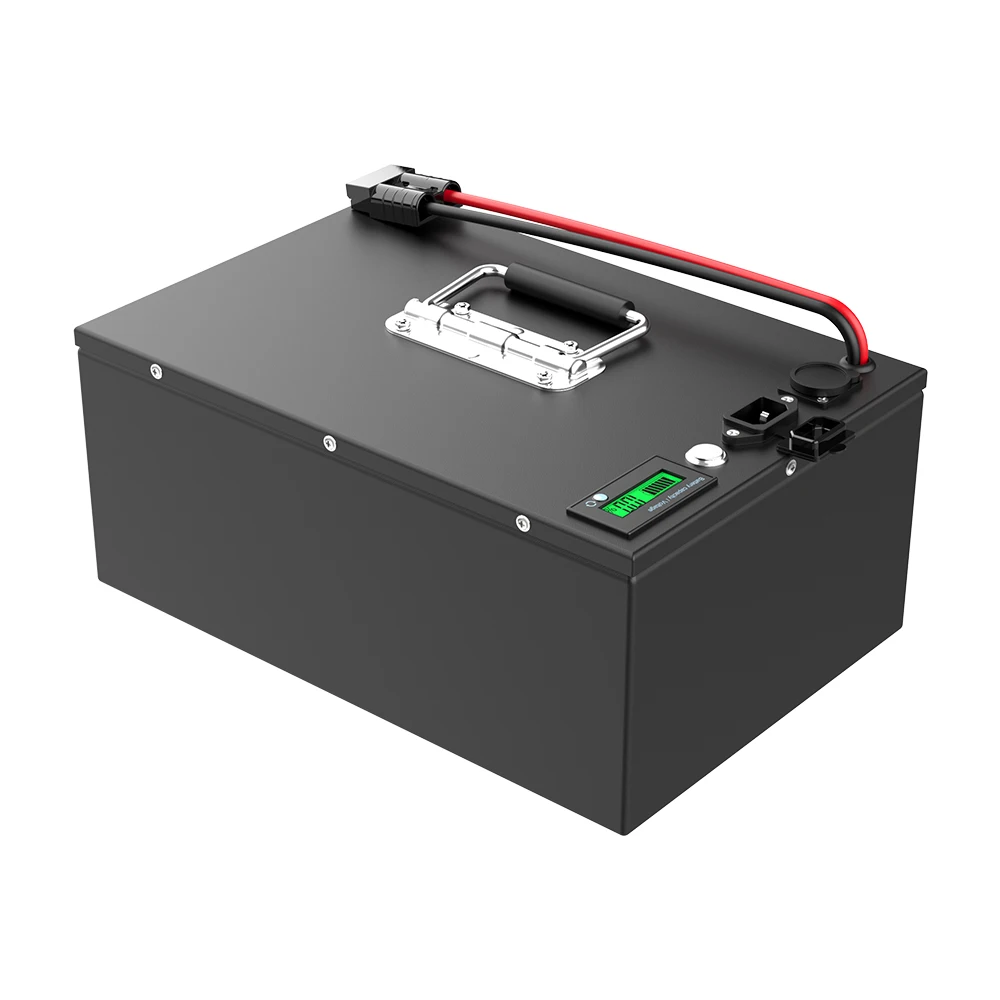 Caja de acero inoxidable personalizada, paquete de batería lifePo4 15S1P, 48v, 50Ah, para triciclo plano, eléctrico