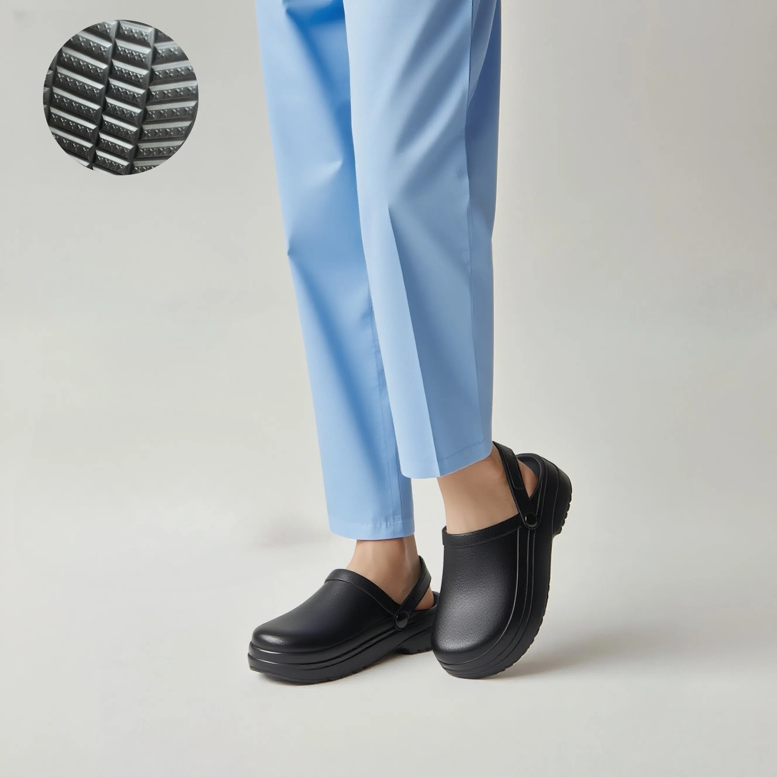 شباشب إيفا ممرضة نسائية جديدة، أحذية مريحة وخفيفة الوزن لصناعة المواد الغذائية، أحذية للحديقة الداخلية والخارجية، شباشب كبيرة الحجم، أحذية مريحة سهلة الارتداء #1