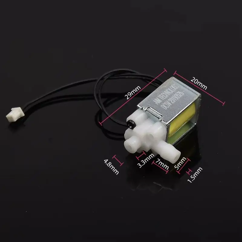 One Piece Mini Solenoid Water Valve, DIY Micro Control DC5V 2-position Electromagnetic Valve