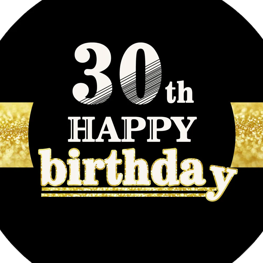 

12pcs Party Decoration Stickers 30Th Happy Birthday Letters Waterproof Eco-Friendly For Birthday Party Supplies Wall