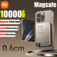 Xiaomi High quality Alloy 10000mAh Fast Charger Power Bank With Battery Powerbank Magnetic Wireless Phone Charger For Magsafe