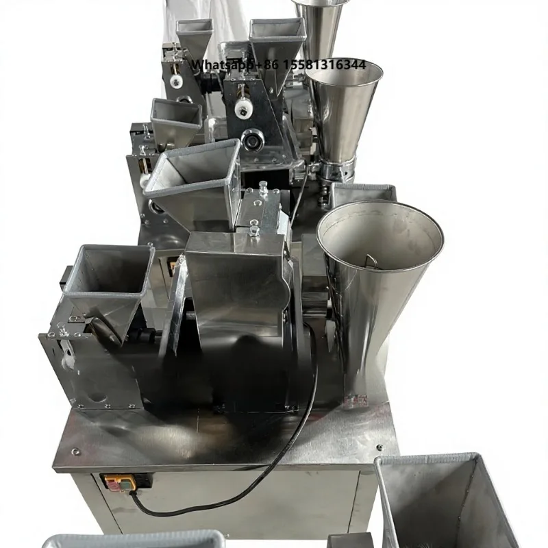 Imitation Handmade Dumpling Curry Machine Wonton Gyoza Forming Machine High Produces 4800 Pieces Per Hour 220V Power Supply