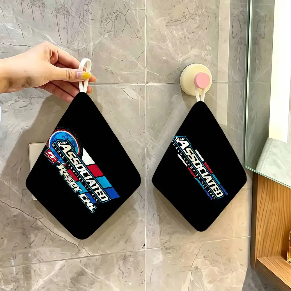 Rc Team A-Associated Soft Polyester Cotton Towel, Hanging Kitchen Style Hand Wiping Cloth for Restaurant Home