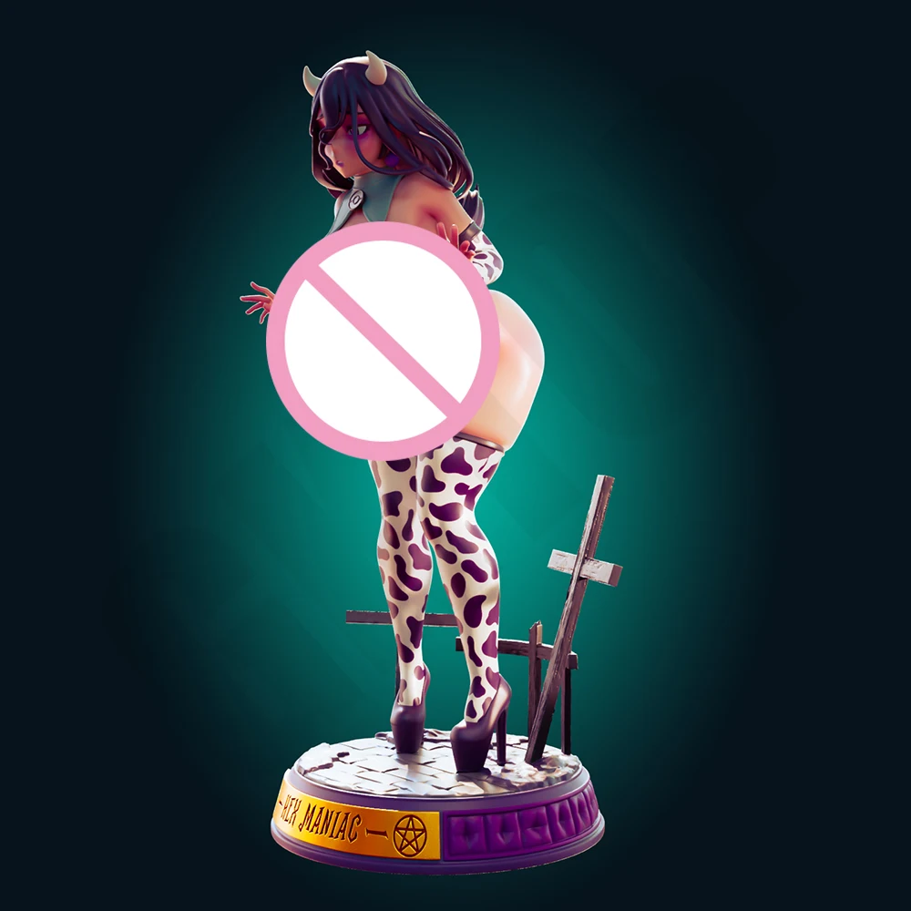 1:24 فوتا عرافة مثير فتاة مهووس NSFW ثلاثية الأبعاد طباعة الراتنج مجموعات الالعاب Gk غير مصبوغ تمثال لتقوم بها بنفسك المفكك تمثال أرقام نموذج اللعب