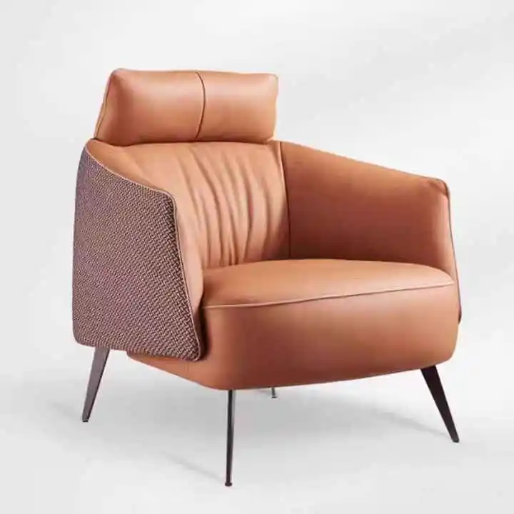 !@Italian Nordic Single Sofa Chair Thousand Birds Style for Light Luxury for Dining Hotel School Living Room Bedroom Leisure