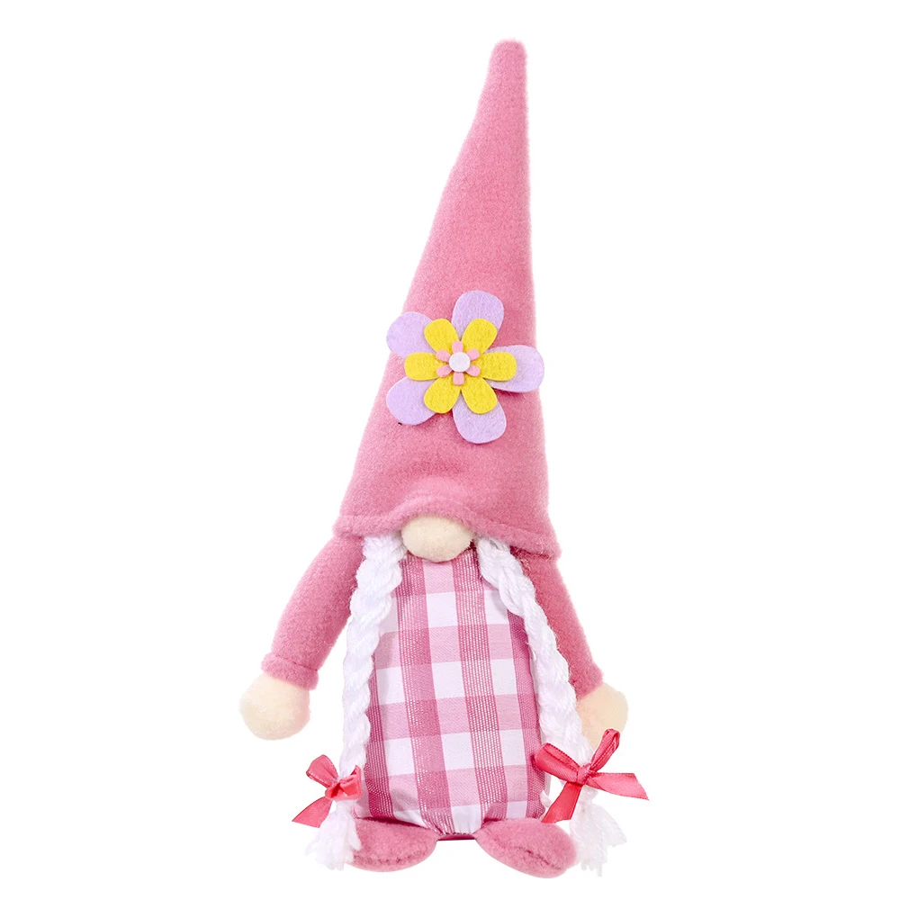 Spring Flowers Gnome Faceless Doll Mother's Day Gnomes Gift for Mother Home Decor Ornaments, B