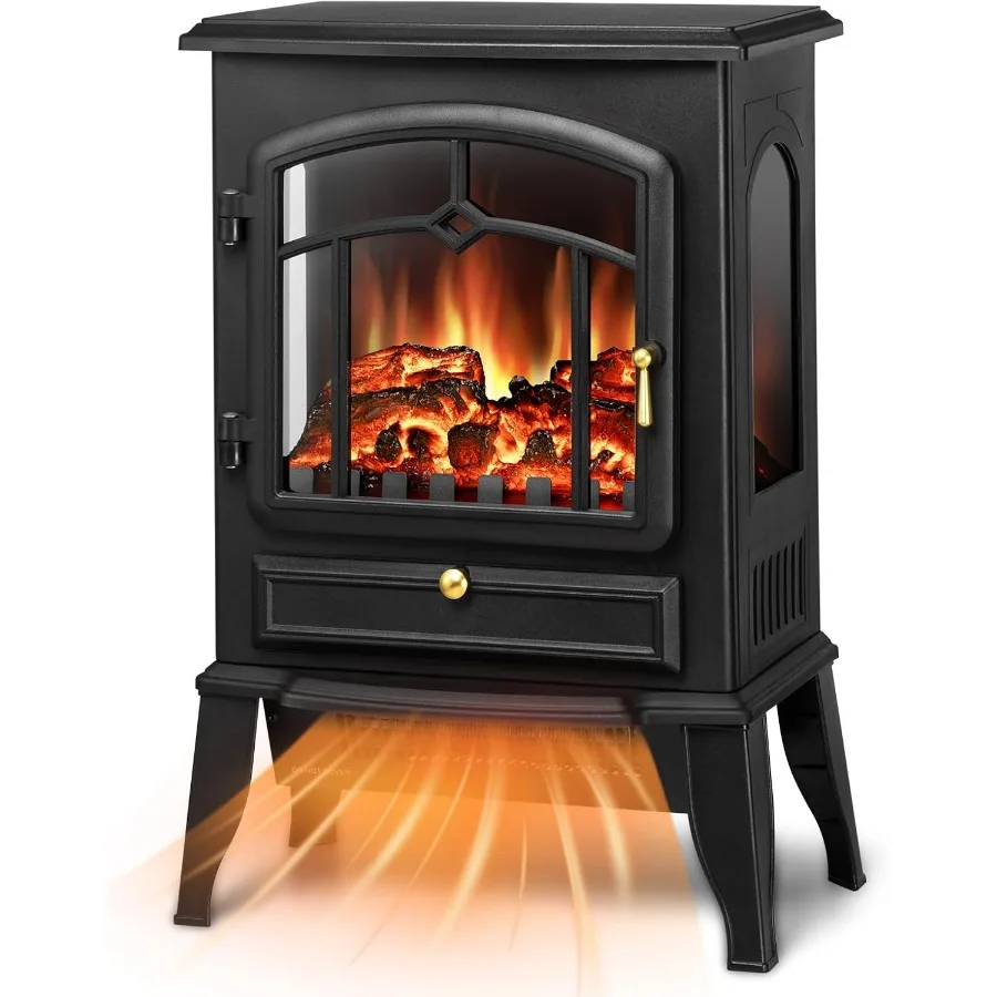 

22 Electric Fireplace Heater for Living Room and Bedroom Freestanding Fireplace Stove with Realistic Flame Effect 1000/1500W He