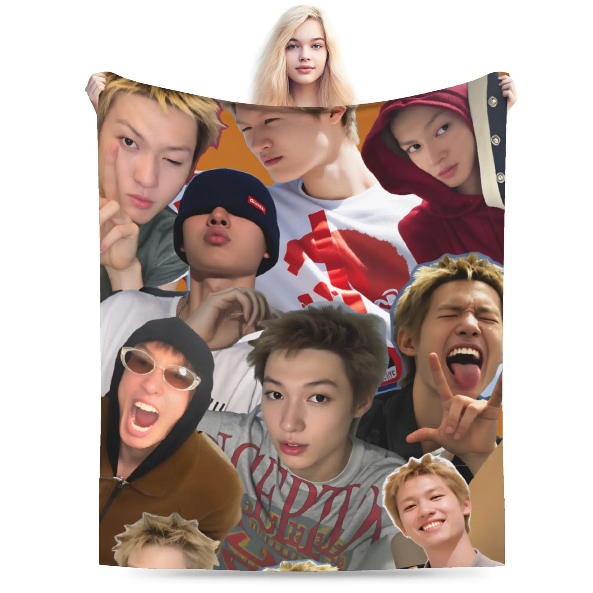 Manta Martin CORTIS, manta suave de felpa de tendencia urbana para niñas y niños, colcha de franela para sala de estar, funda de cama