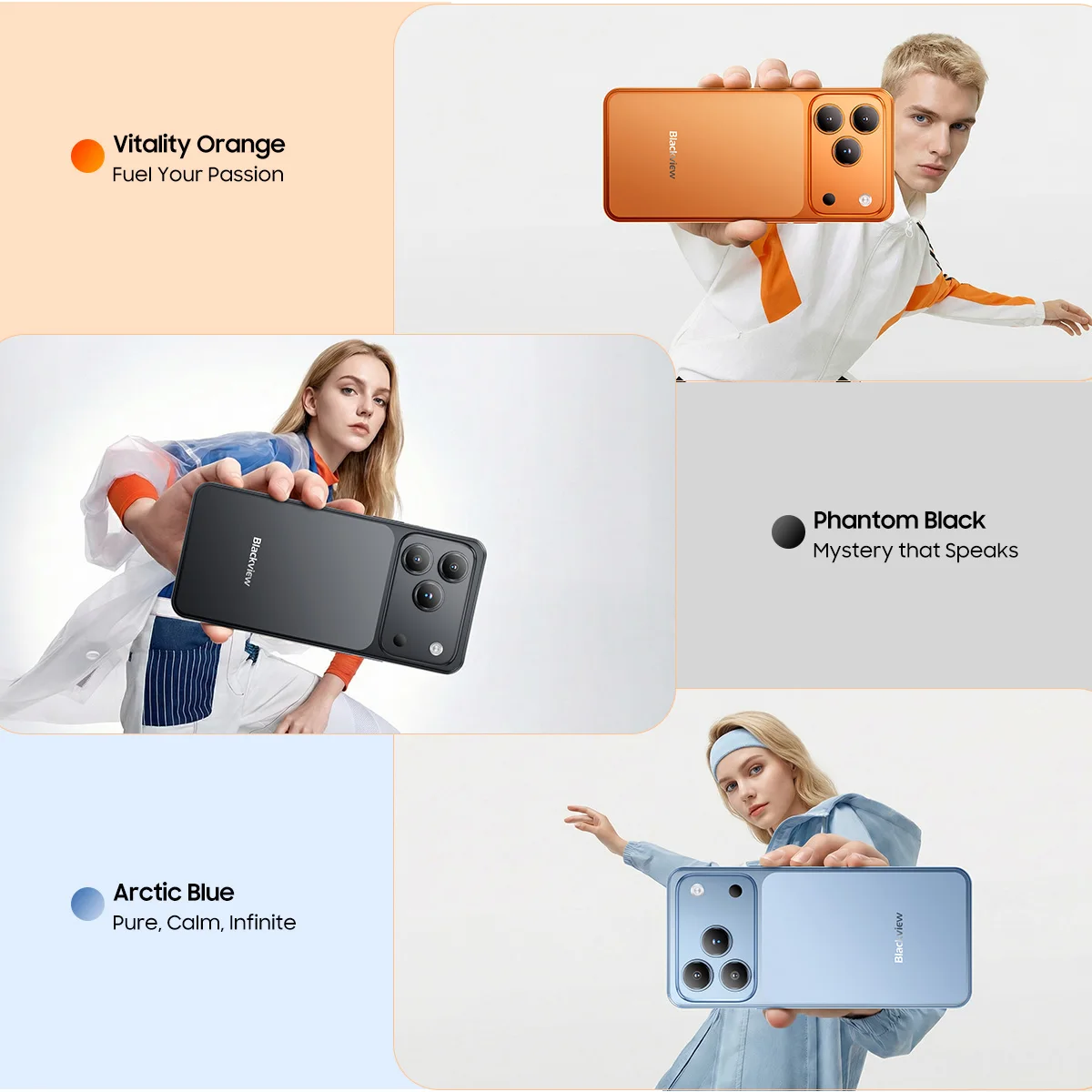 Blackview WAVE 7C Smartphone, 16GB(4+12 Erweiterbarer RAM)+64GB/128GB ROM, 6,56" HD+ Display, 5000mAh Großer Akku, Android 16, Doke AI 2.0, 1080P Videoaufnahme, Gratis TPU Schutzhülle – Bild 3