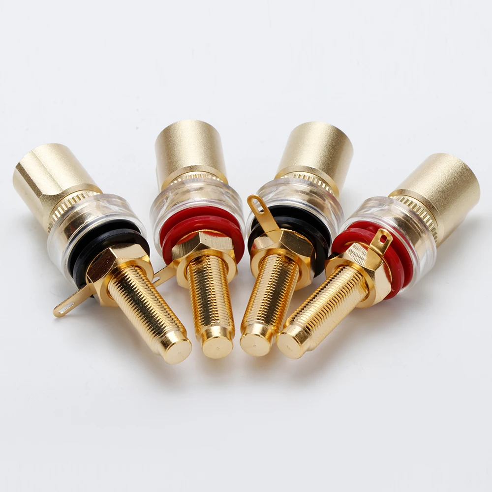 HiFi Lautsprecher Binding Post Kupfer Vergoldet Banana Jack Stecker HIFI Audio Lautsprecher Bananen Stecker Terminal – Detail 14