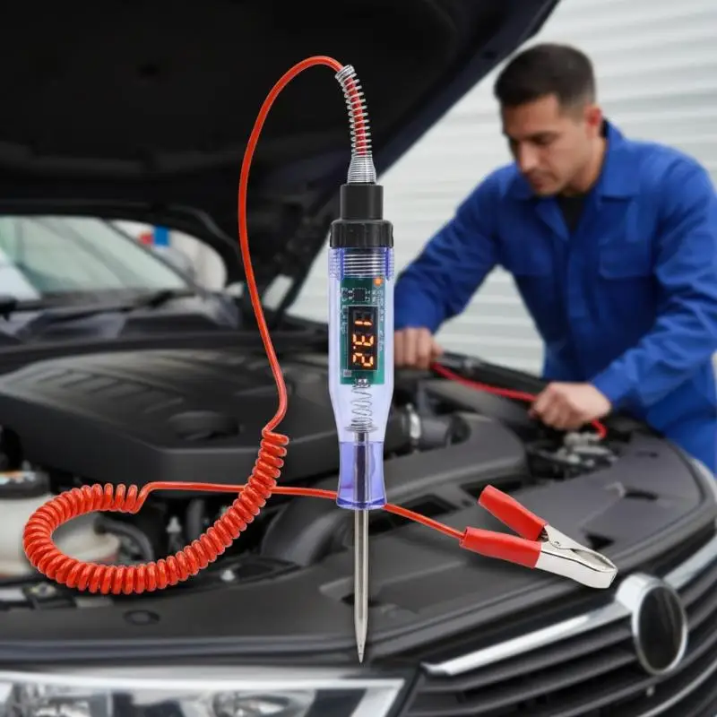 Multifunction Car Diagnostic Probe Test Pen Electric Measuring Pen Repair To 3V To 120V Digital Display Voltage Circuit Tester