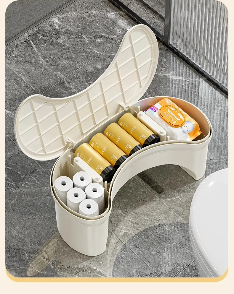 Aqumotic Foot Rest Under Desk Thickened Plastic Stool for Storage Box Footrest for Under Desk At Work Office Footrests