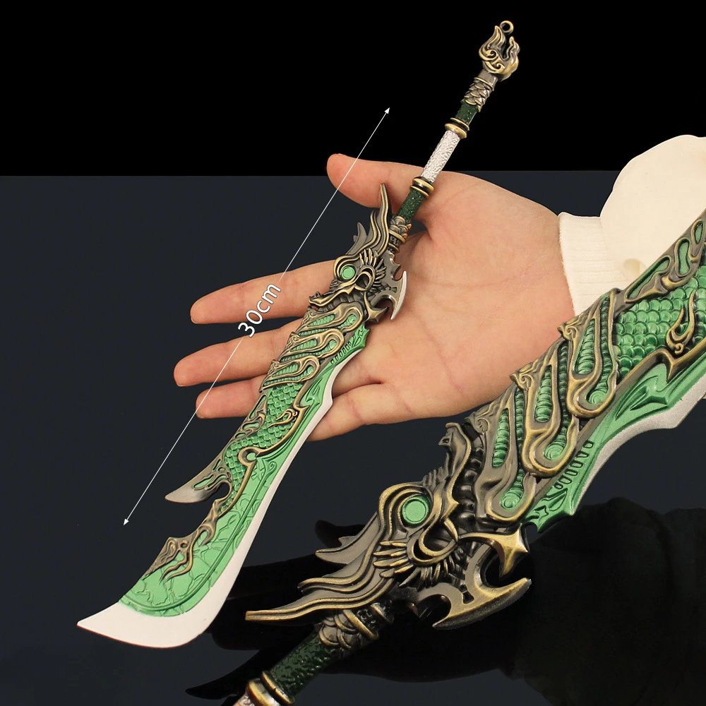 30 cm Naraka: Bladepoint Melee Arma Longpan Spadone Gioco Periferico Metallo Samurai Spada Arma Modello Portachiavi Regali Giocattoli Ragazzo