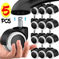 2 Inch Universal Swivel Caster Wheels Heavy Duty Replacement Gaming Chair Office Chair Casters Trolley Roller Furniture Hardware