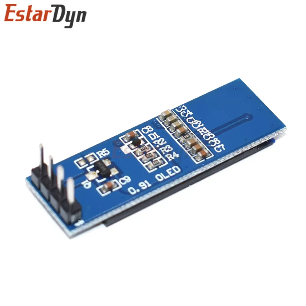 Estardyn 0.91 Inch OLED Module 128x32 IIC I2C White/Blue Display For ROHS Certified Electronic Module