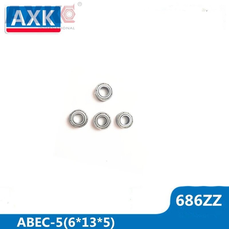 

AXK 686ZZ Bearing ABEC-5 10PCS 6x13x5mm Miniature 686Z Ball Bearings 618/6ZZ Z3V3 EMQ Quality Rulman