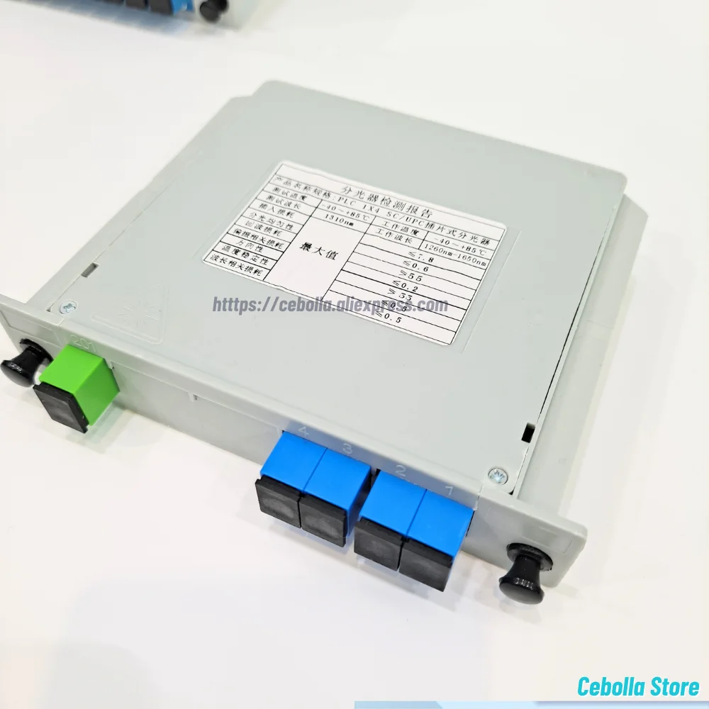 مقسم الألياف الضوئية 1-4 SC UPC/APC صندوق كاسيت المكونات في نوع مقسم بصري صندوق مقسم الألياف الضوئية