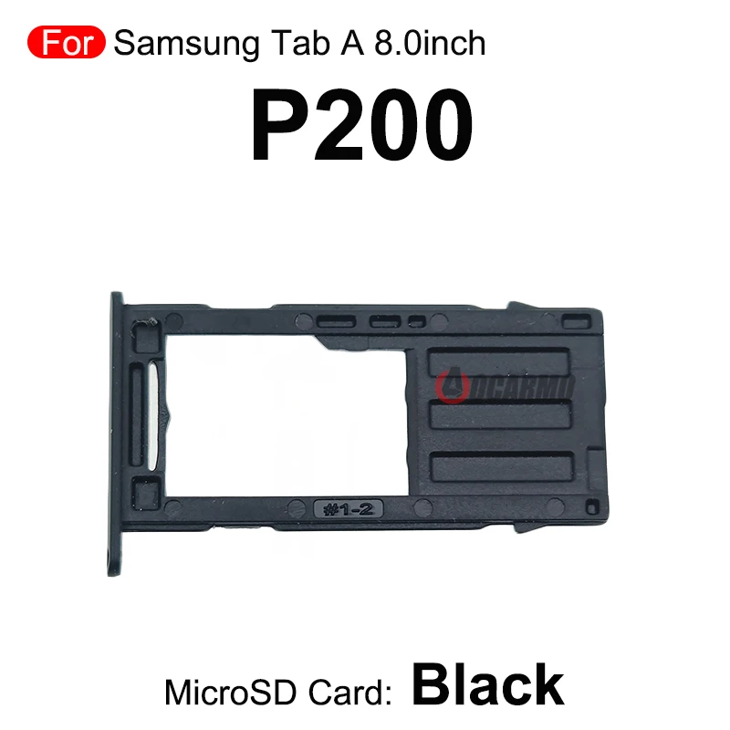 Black Memory Micro SD Card Tray Slot Replacement Parts For Samsung Galaxy Tab A 8.0'' inch SM-P200