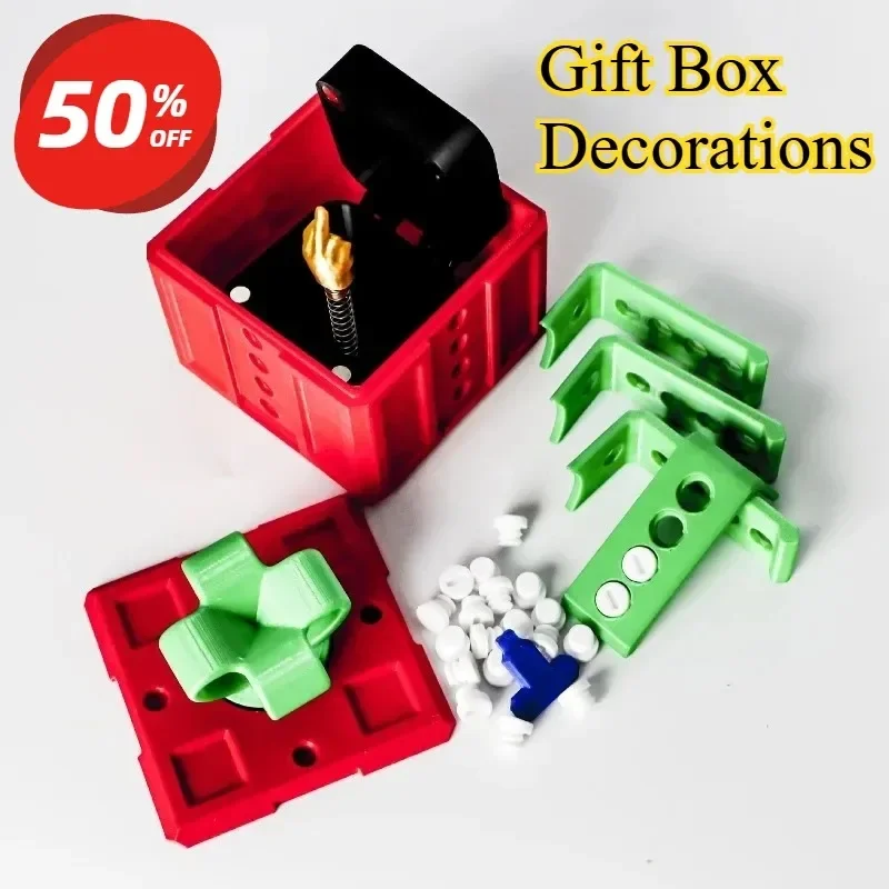Screw-On Pop-Up Surprise Toys*& 3d Printer Toys Middle Finger% Boxed Pranks .Sculptures & Figurines Gift Box Decorations Printed