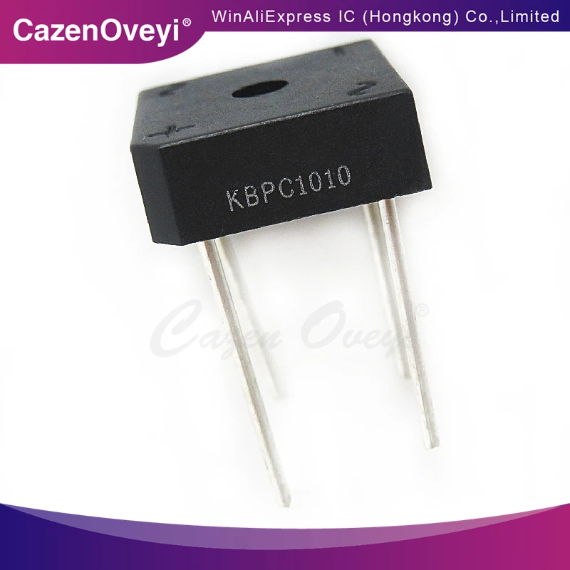 1piece Rectifier bridge stack KBPC1010 10A 1000V bridge stack square bridge single-phase bridge