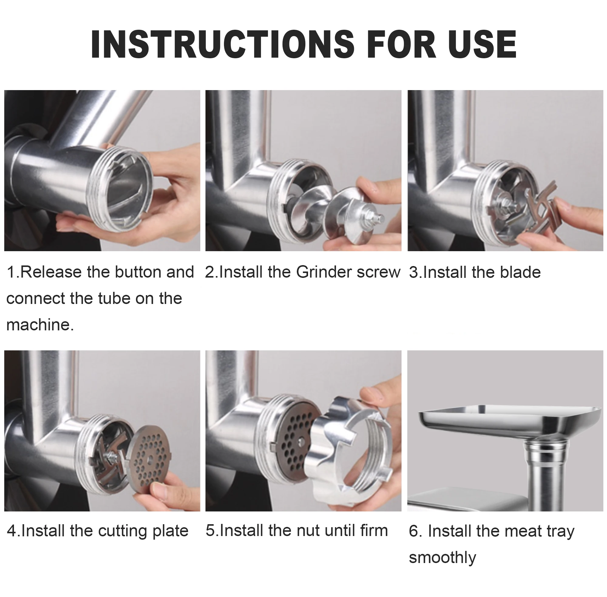 Электрическая мясорубка мощностью 3000 Вт, сверхмощная мясорубка из нержавеющей стали ​ Машина для наполнения колбас с лезвиями