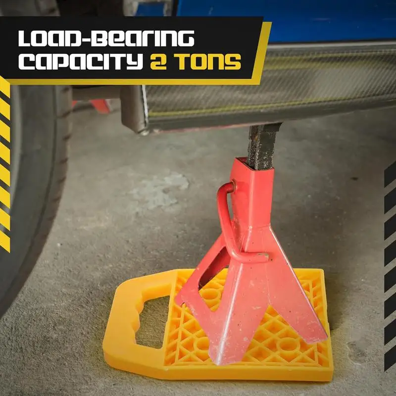 

4 шт., подставка для домкрата для автофургона, предотвращающая тонущую противоскользящую, устойчивую к атмосферным воздействиям, выравнивающая стабилизирующую подставка для домкрата для кемперов, караванов, прицепа